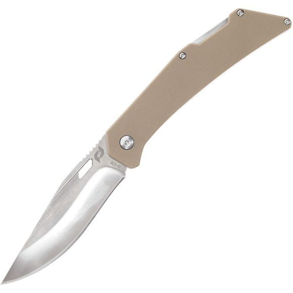 Schrade Slingshot Folding Pocket Knife Lockback Tan G10 AUS-10A Steel 1159301
