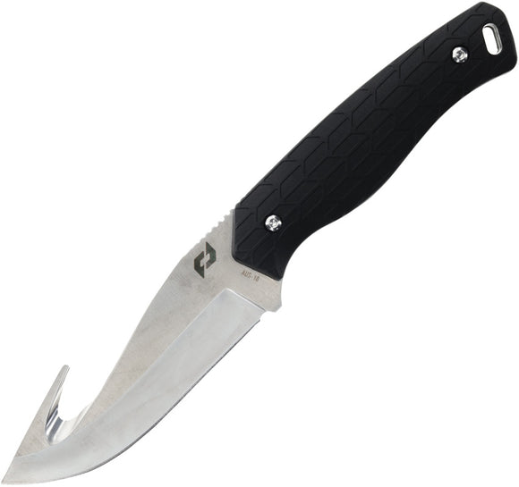 Schrade Exertion Black Smooth Synthetic AUS-10A Steel Fixed Blade Knife 1159308