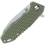 Schrade Tenacity Linerlock Green Aluminum Folding AUS-10A Pocket Knife 1159317