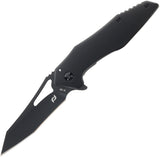 Schrade Killer Whale Folding Pocket Knife Linerlock Black Aluminum 1159321