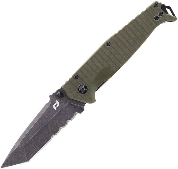 Schrade Melee Linerlock A/O Green G10 Folding D2 Steel Pocket Knife 1159324