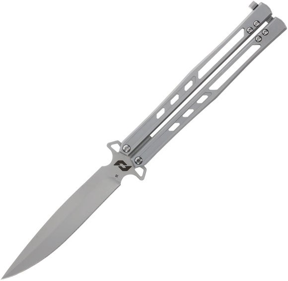 Schrade Alkemyst Balisong Gray Stainless D2 Steel Butterfly Knife 1182276