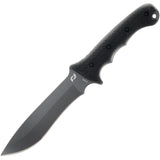 Schrade Reckon Black Smooth Synthetic AUS-8 Steel Fixed Blade Knife 1182522