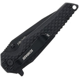 Schrade Fanatic Folding Pocket Knife Linerlock Black G10 AUS-8 Steel 1182621