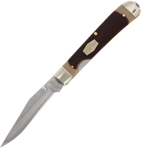 Schrade Old Timer Trapper Linerlock Sawcut Delrin Folding Pocket Knife 1187233