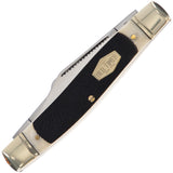 Schrade Old Timer Stockman Black Sawcut Bone Folding Steel Pocket Knife 1187291