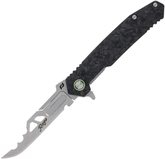 Schrade Stryche Enrage Framelock Carbon Fiber Folding Stainless Pocket Knife 1197649