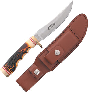 Schrade Uncle Henry Golden Spike Fixed Blade Knife 153uh  -On Sale