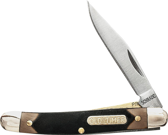 Schrade Old Timer Mighty Mite Sawcut Delrin Folding 7Cr17MoV Pocket Knife 18OTCP