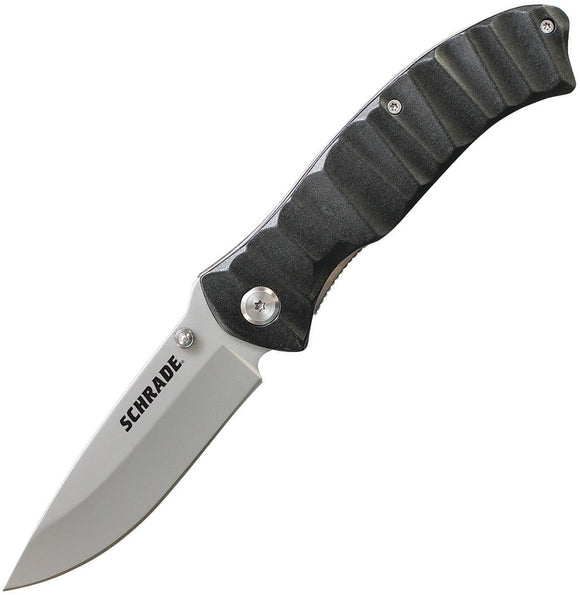 Schrade Folding Black Pocket Knife 8.4