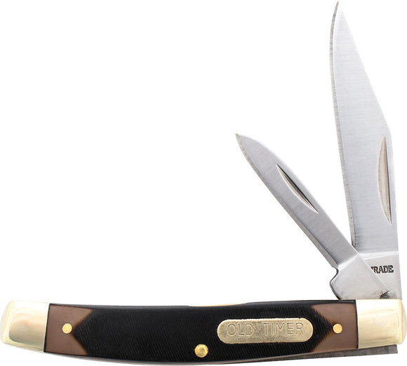 Schrade Middleman Jack Pocket Knife Black Derlin 7Cr17MoV Blade 33OTCP