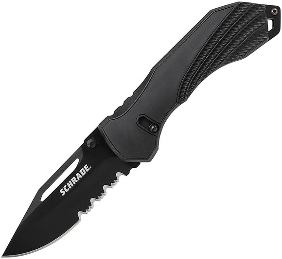 Schrade Sure-Lock Clip Point  Combo Edge AUS-8 Folding Knife 510s