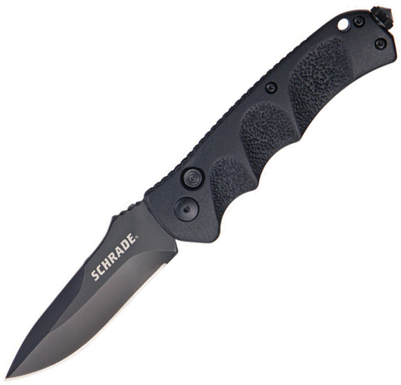 Schrade Extreme Survival Button Lock Black Stainless Folding Knife 60B