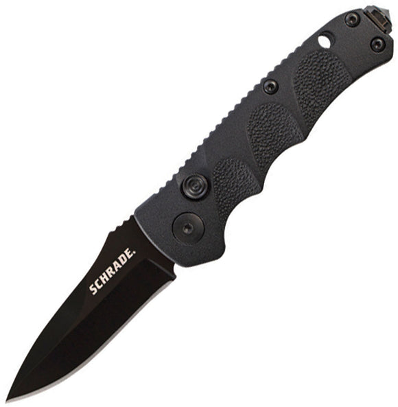 Schrade Mini Buttonlock Black 4116 Steel Folding Knife 60MB