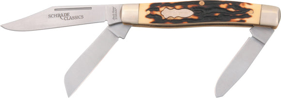 Schrade Uncle Henry Senior Rancher Staglon Folding Knife 885UH