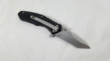 Schrade 7" Black Linerlock Tanto Folding Pocket Knife w/ Pocket Clip 958d