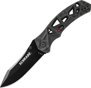 Schrade Shizzle M.A.G.I.C. Black A/O Assisted Open AUS-8 Folding Knife a11b