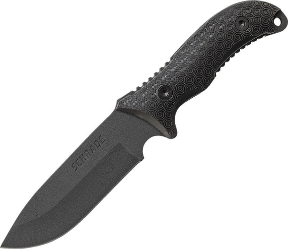 SCHRADE Frontier High Carbon Fixed Blade Knife with Fire Starter & Sharpener F36