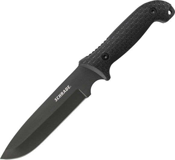Schrade Frontier Black TPE Full Tang Fixed Blade Knife (7