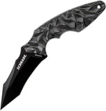 Schrade Fixed Blade Black Sculpted Full Tang Stainless Tano Knife F63B