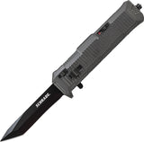 Schrade Out the Front Assist Tanto Stainless Blade Gray Handle Knife OTF8TB