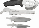 Schrade Switch It 4pc Interchangeable Blades Black Handle Fixed Knife P1085936