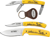 Schrade Scrimshaw 4 piece Knife & Keychain Gift Set 1085951