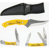 Schrade Old Timer Scrimshaw 3 piece Knife Gift Set 1105610