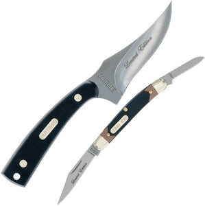 Schrade Old Timer Sharpfinger/Minuteman Fixed Folding Combo 1130039