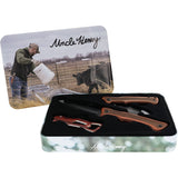 Schrade Uncle Henry Folding & Fixed Blade Knife 2 Pc Gift Set 1183280