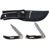 Schrade Uncle Henry Folding & Fixed Blade Knife 3 Pc Gift Set 1183283