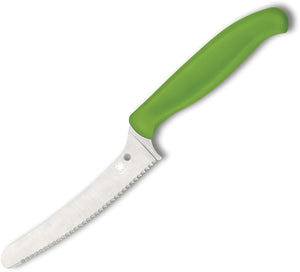 Spyderco Z-Cut 8.63" CTS-BD1 Green Kitchen Knife 13sgn