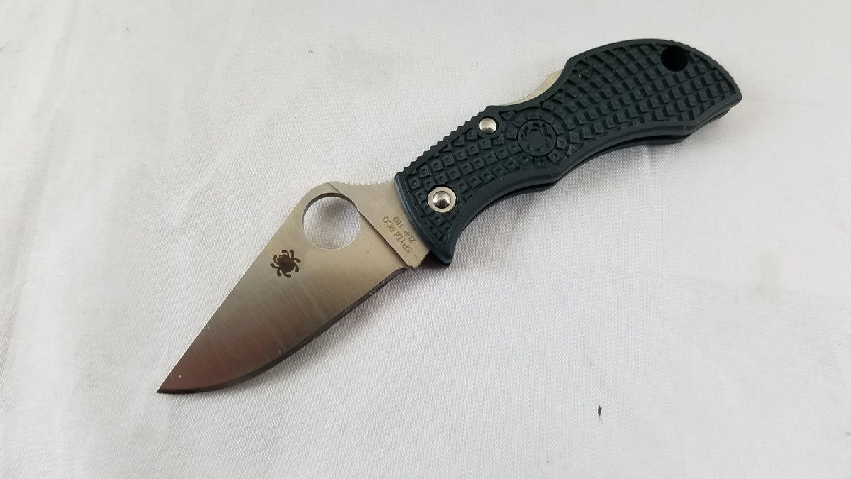 Spyderco Manbug Lockback Stainless Folding Blade Black FRN Handle Knif ...