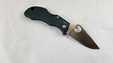 Spyderco Manbug Lockback Stainless Folding Blade Black FRN Handle Knife MBKP