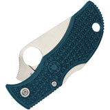 Spyderco Manbug Blue Lockback Folding Knife fpk390