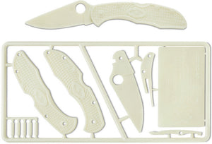 Spyderco Delica 4 Glow in the Dark All Plastic Folding Knife Project Kit PLKIT1