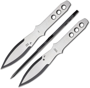 Spyderco 3pc Spyderthrowers 11" Large Fixed Blade Throwing Knives TK01LG