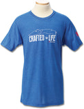 Spyderco Crafted for Life Mens Adult Size S M LG XL 2XL 3XL Blue Shirt T-Shirt