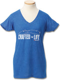Spyderco Crafted for Life Womens Adult Size S M LG XL 2XL Blue Shirt T-Shirt