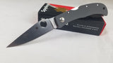 Spyderco Baby Jess Horn Stainless Folding Blade Gray G10 Handle Knife X08GGYP