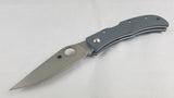 Spyderco Baby Jess Horn Stainless Folding Blade Gray G10 Handle Knife X08GGYP