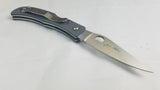 Spyderco Baby Jess Horn Stainless Folding Blade Gray G10 Handle Knife X08GGYP