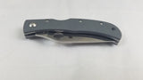 Spyderco Baby Jess Horn Stainless Folding Blade Gray G10 Handle Knife X08GGYP