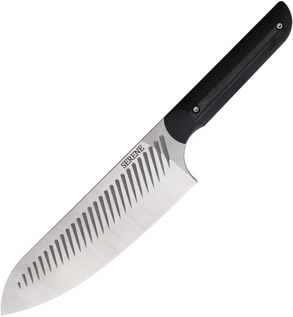 Serene Kitchen Co. Chef's Black G10 MagnaCut Steel Cleaver Fixed Blade Knife 002