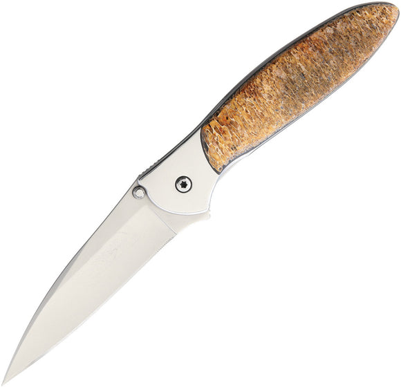 Sante Fe Stoneworks Kershaw Custom Leek Framelock Mammoth Handle Knife 1660M