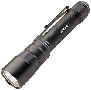 SureFire Turbo EDC2-DFT Black Aluminum 6" Water Resistant Flashlight EDC2DFTBK