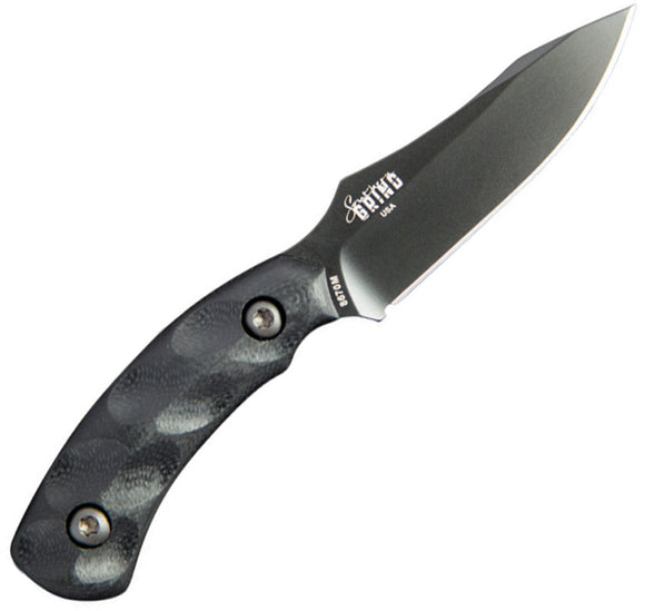 Southern Grind Black Jackal Pup Fixed Blade Knife w/ Kydex Sheath 20033