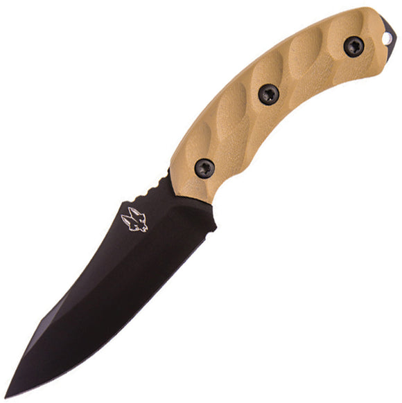 Southern Grind Tan Jackal Black Fixed Blade Knife w/ Kydex Sheath 20533