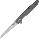 Southern Grind Quill Framelock Gray Titanium Folding 14C28N Pocket Knife 21641
