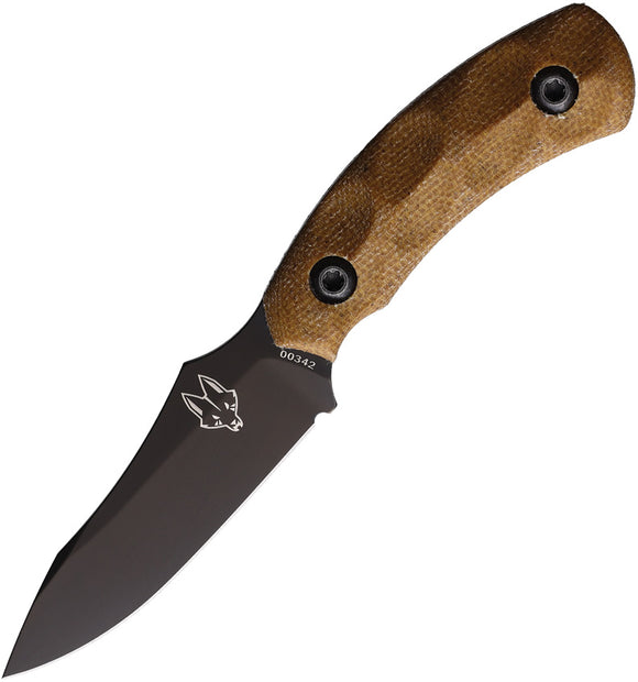 Southern Grind Jackal Pup Brown Micarta 8670M Fixed Blade Knife w/ Sheath 22297